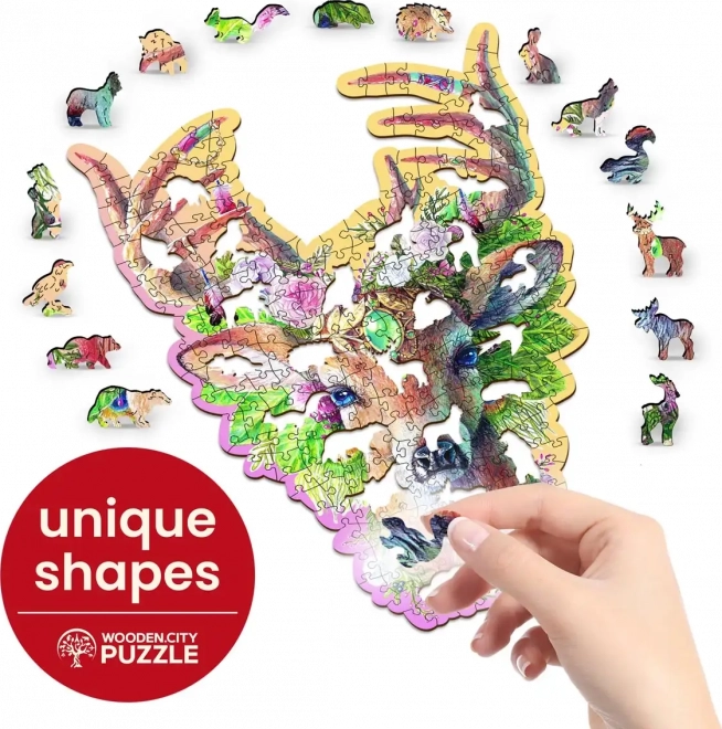 WOODEN CITY Drvene puzzle Modni jelen 250 komada EKO