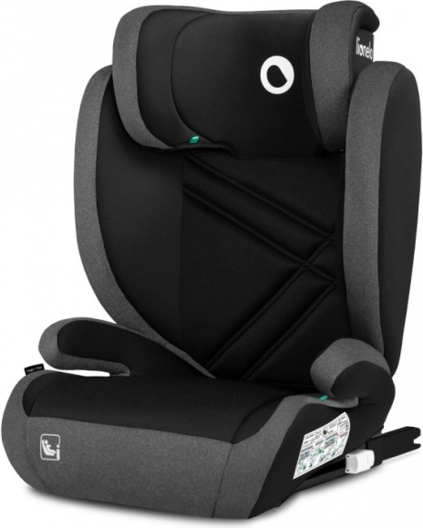 LIONELO Hugo i‑Size dječja autosjedalica 100–150 cm, crno‑siva