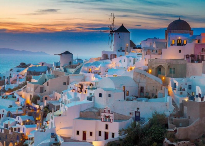 Scenski prikaz Santorinija