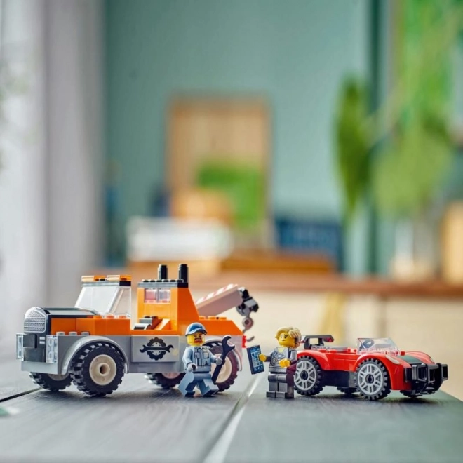 LEGO City 60435 Vučno vozilo i popravak sportskog automobila