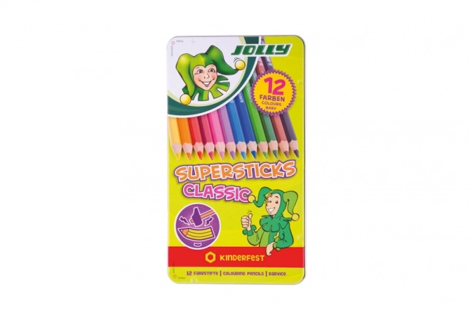 Pastelne bojice Supersticks 12 boja u metalnoj kutiji