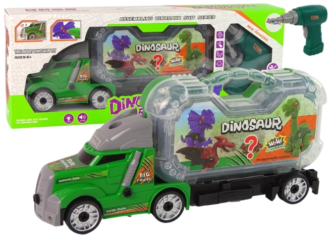 Čelovka s dinosaurima za montažu s bušilicom