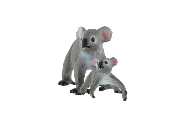 Koala plišana 2ks, mama i mladunče, plastične figure 4-6cm u vrećici