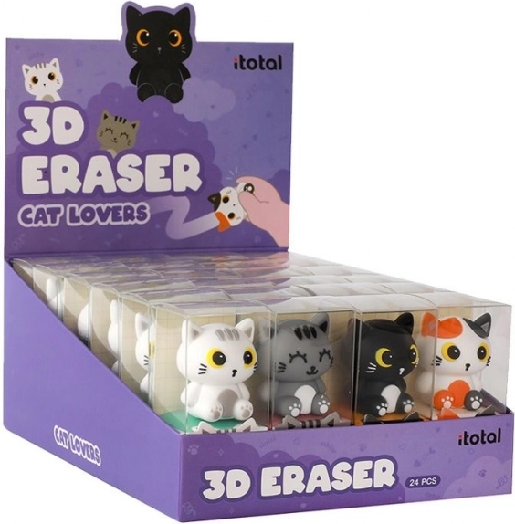 Set gumica u obliku mačke 3D