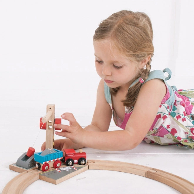 Bigjigs Rail Dizalica sa šljunkom