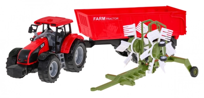Traktor s kipom za sijeno za djecu 3+ Pokretni dijelovi + Trenje pogona