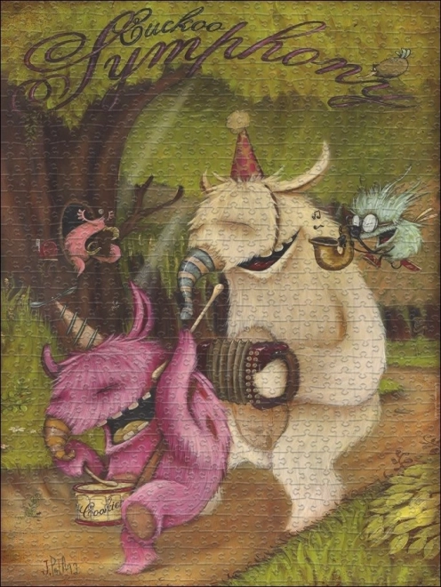 Puzzle HEYE Zozoville: Kukavičja Simfonija 1500 Dijelova