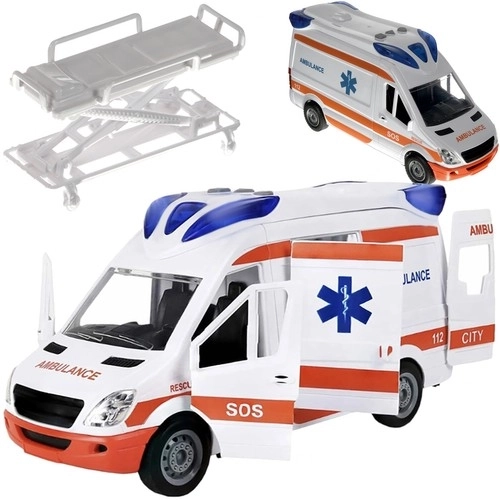 Dječja ambulantna kola s nosilom i svjetlosnim signalima