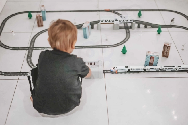 Električni željeznički set Woopie s mostom i tunelom