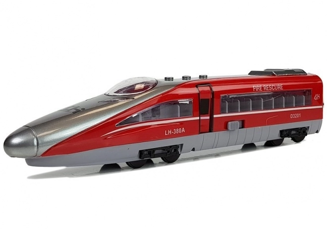 Vlak Pendolino s povlačiteljem Crveni sa zvukom i svjetlima