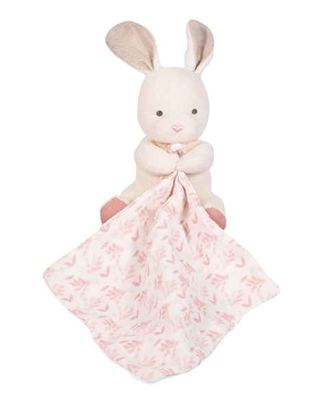 Doudou poklon set - plišana zečica s ružičastom dekicom od BIO pamuka