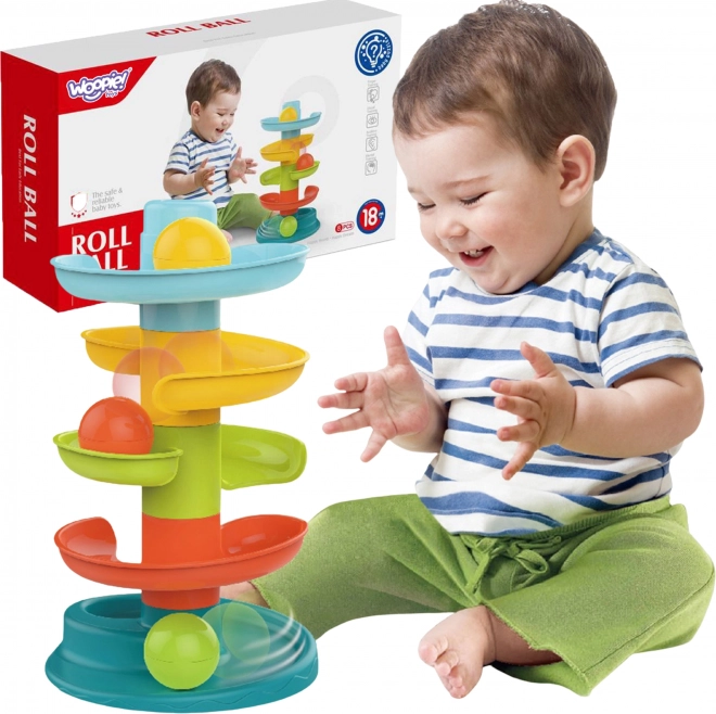 Woopie Dječja Kuglična Staza Set Spirala + 3 Kuglice