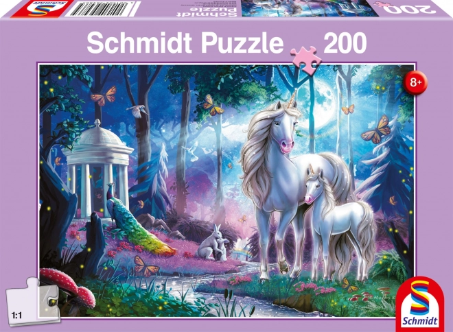 Puzzle Jednorozi 200 dijelova SCHMIDT