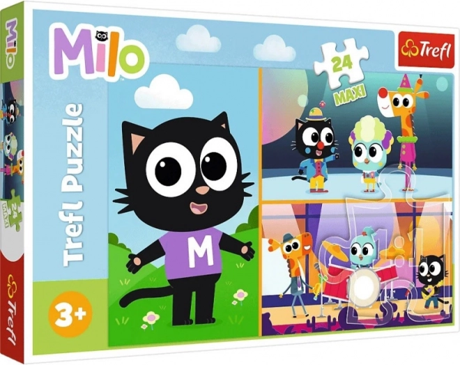 Puzzle 24 maxi – pustolovina mačića Mila