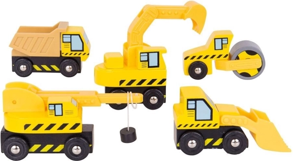 Bigjigs Rail građevinski strojevi – set za drvene željezničke pruge