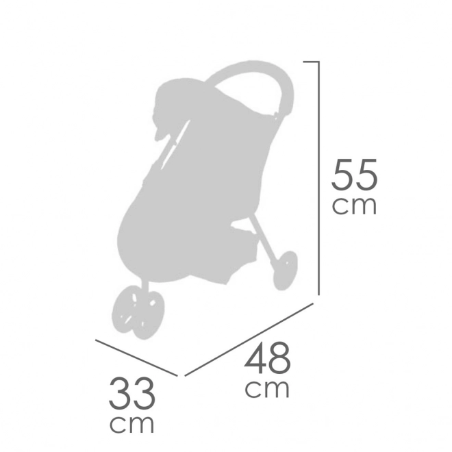 DeCuevas 90251 Sportska kolica za lutke trokolica GALA 2023 - 55 cm