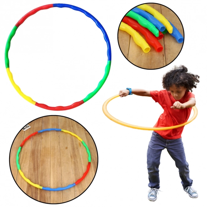 Šareni sklopivi Hula Hoop s masažnim izbočinama