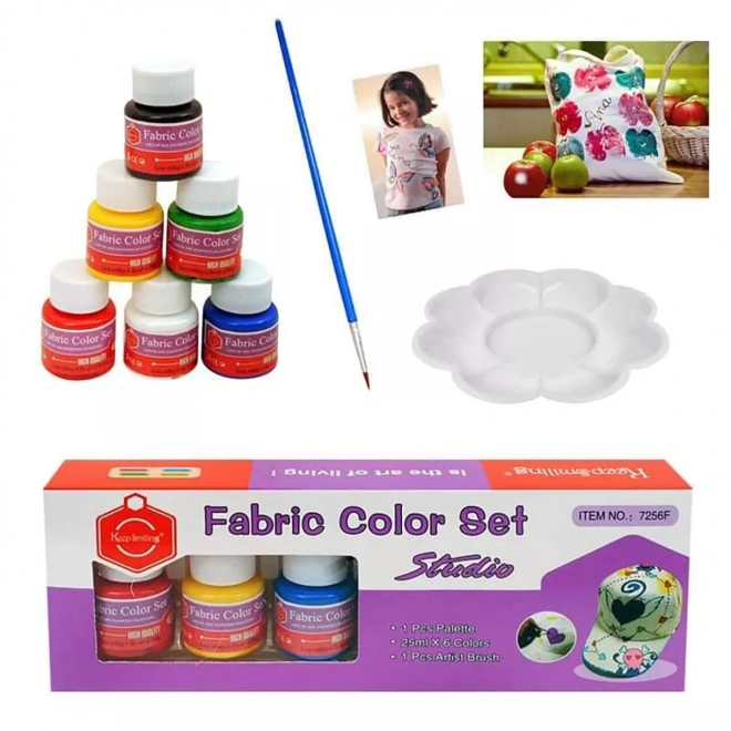 Set za tekstil u 6 boja s priborom