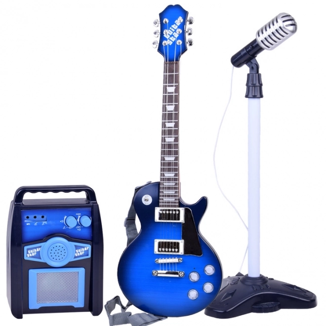 Električna gitara s mikrofonom i pojačalom za djecu Karaoke