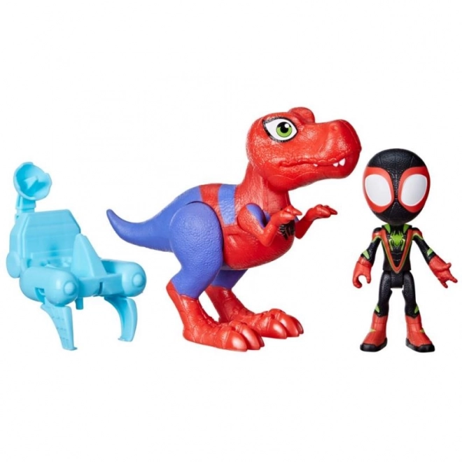 Spider-man kvaki i njegovi nevjerojatni prijatelji figurica s dinosaurom i dodatnom opremom