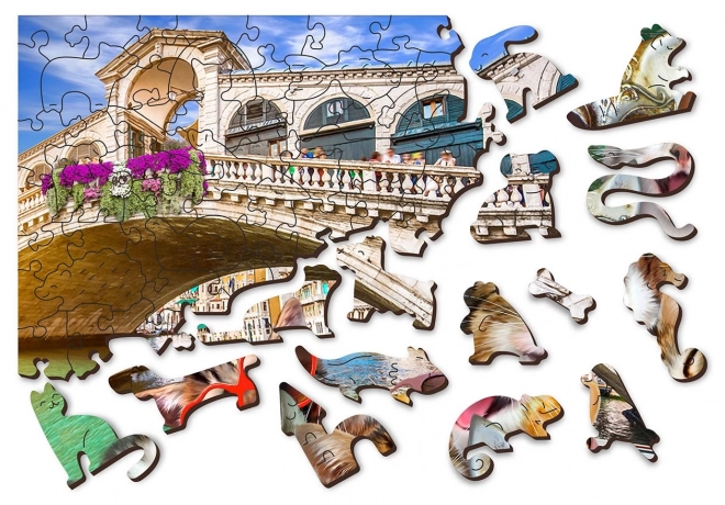 Drvene puzzle Mačići u Veneciji 2u1