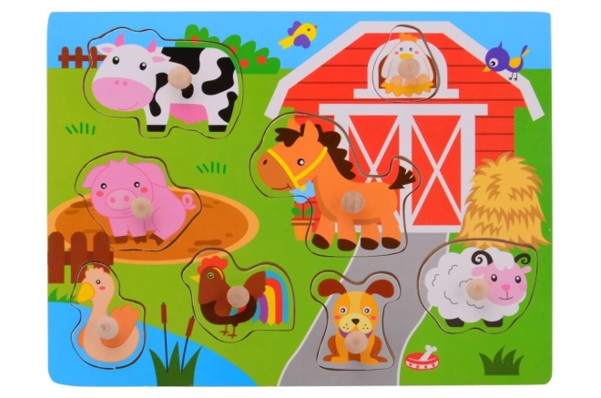 Drvene puzzle s ručkom male