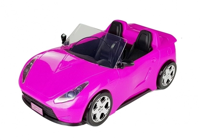 Ružičasti automobil za lutke Cabrio 34 cm