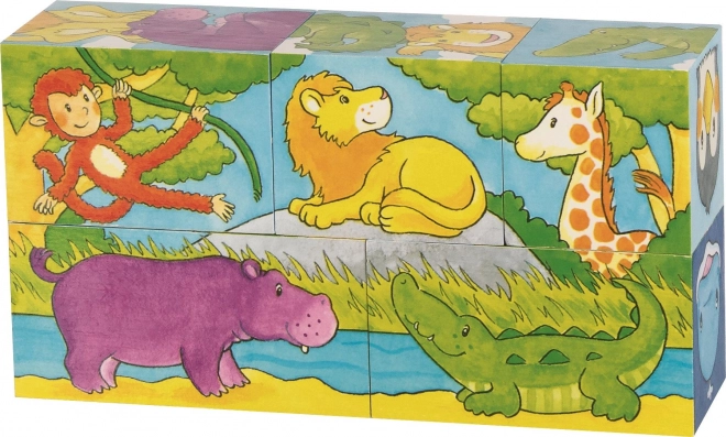 Drvene kockice Safari i Arktik, 5 kockica