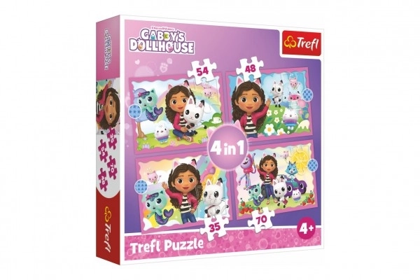 Puzzle 4v1 Kucica mačića Gabija 4+
