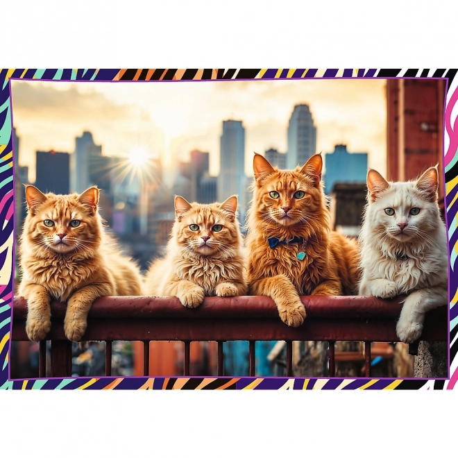 Puzzle 4x250 zabavna životinja