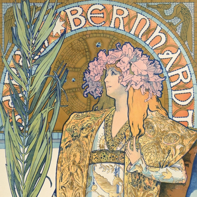 Note kalendar Alfons Mucha 2025, 30 × 30 cm