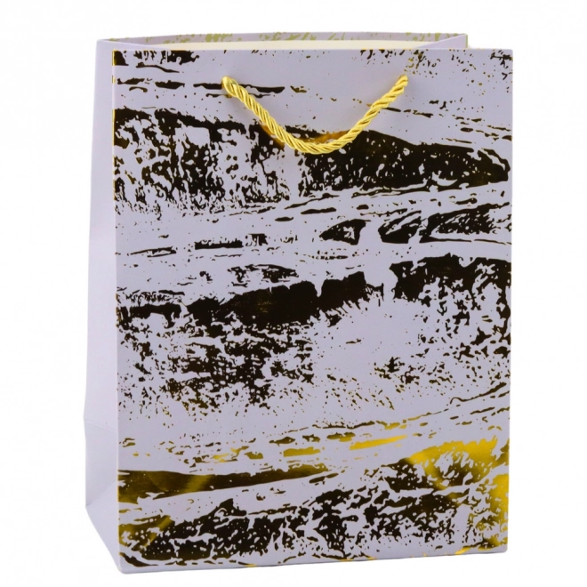Elegantna darovna torba sa zlatnim ukrasima 23 x 18 x 10 cm