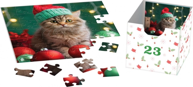 Adventni kalendar puzzle Božićne brade