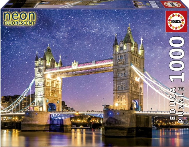 Svjetleća slagalica Tower Bridge u Londonu 1000 dijelova