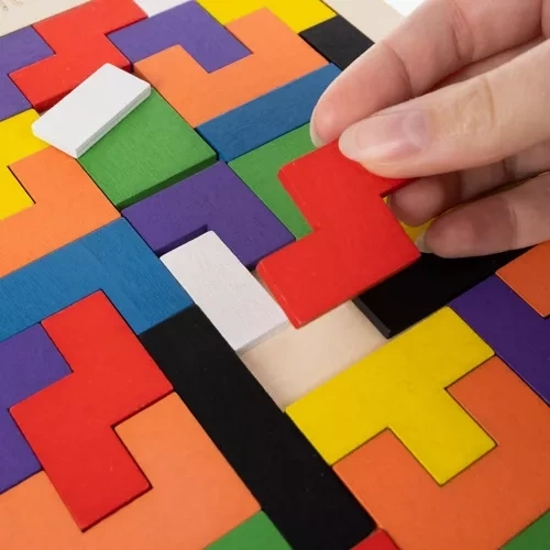 Drvene slagalice/tetris Kruzzel 22667