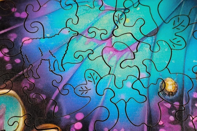 EscapeWelt Drvene luminiscentne puzzle Leptir 500 komada