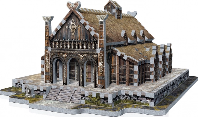 WREBBIT 3D puzzle Gospodar prstenova: Zlatna dvorana Edoras