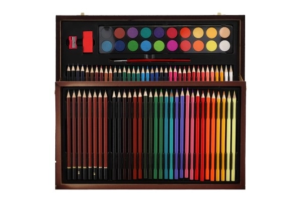 Set za slikanje Art kutija u drvenom kovčegu - 91 komad