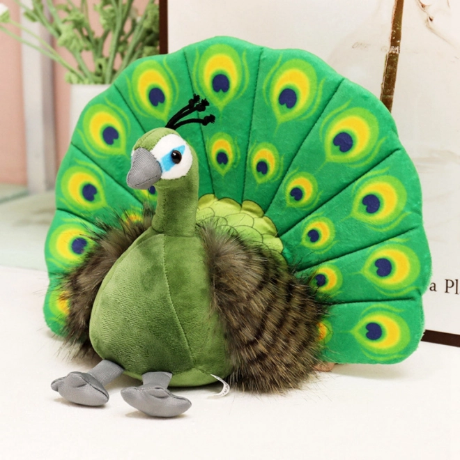 Plišana igračka Elegantni Paun zeleni 30 cm
