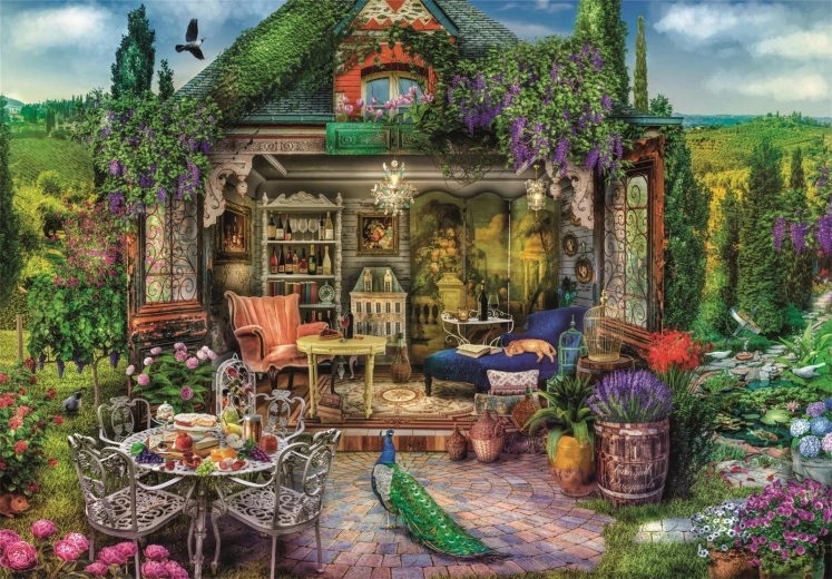 Puzzle utočište među vinogradima 1000 dijelova