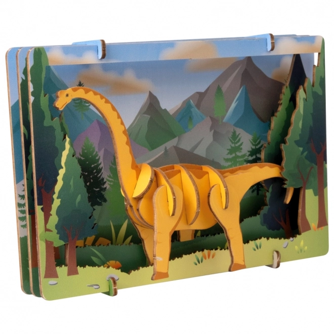 EscapeWelt 3D drvene puzzle Brontosaurus