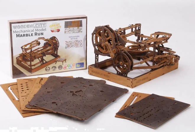 WOODEN CITY 3D drvene puzzle Staza za kuglice 265 dijelova