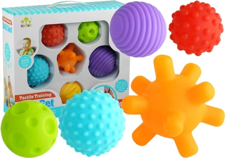 Senzorne loptice za bebe – set od 6 komada