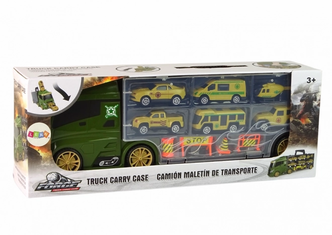 Zeleni transportni kamion za autiće