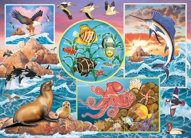 COBBLE HILL Obiteljska slagalica Čarolija oceana 350 dijelova