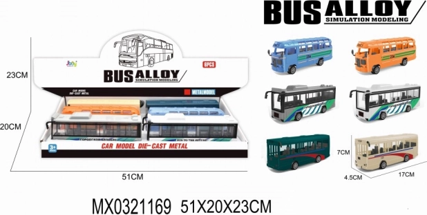 Autobus ALLTOYS za djecu od 3 godine, 51 × 23 × 20 cm