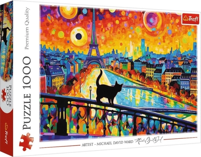 Puzzle 1000 kom Mačke u Parizu