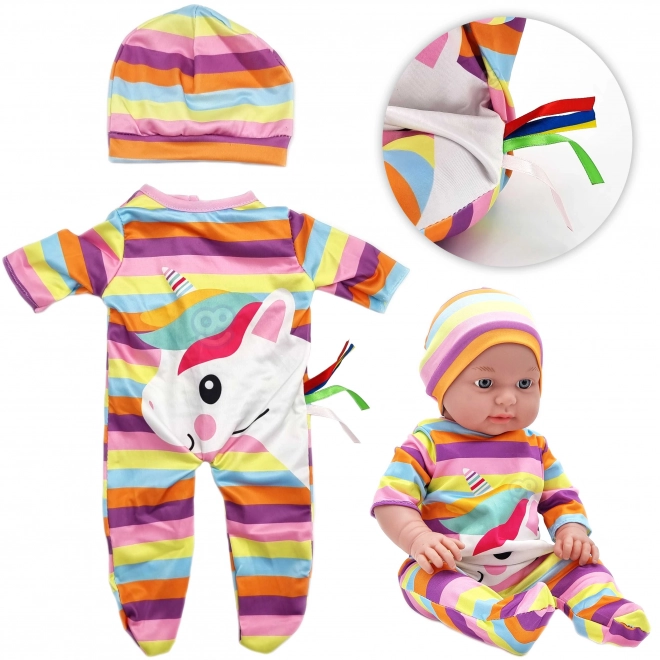Woopie kraljevska odjeća za lutke jednorog set odijelo kapica 43-46 cm