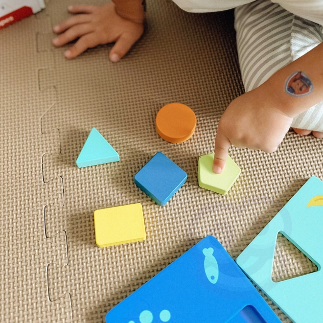 Montessori slagalica oblici i boje sa životinjama