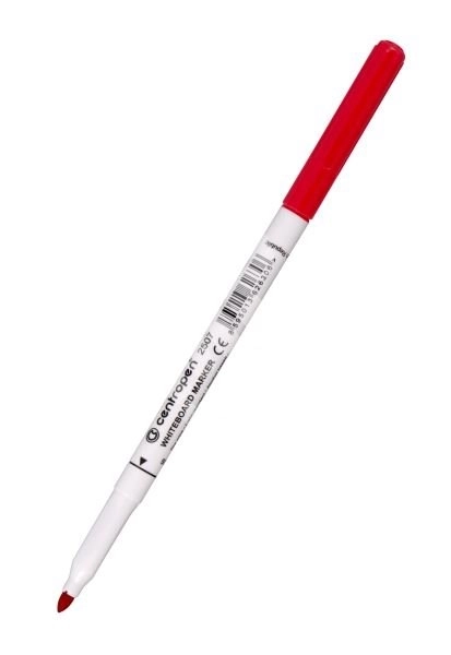 CENTROPEN Marker za bijelu ploču 2507 – červený